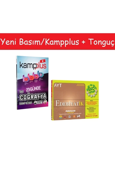 Tonguç Akademi Kampplus 23 Günde Tyt Coğrafya Kampı & Tonguç Ayt Edebiyatik Eko