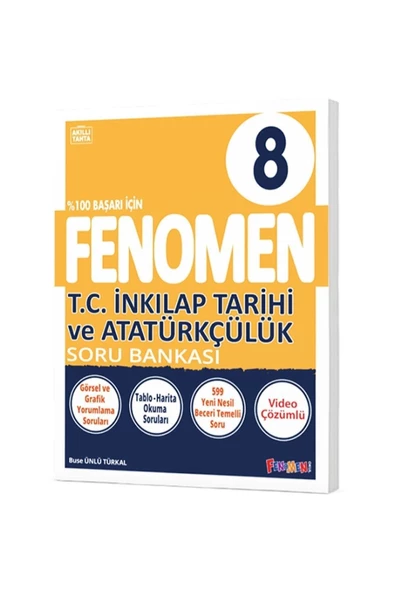 Fenomen Yayıncılık FENOMEN 8 T.C. İNKILAP TARİHİ VE ATATÜRKÇÜLÜK SORU BANKASI