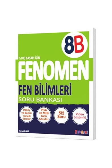 Fenomen Yayıncılık Fenomen 8 Fen Bilimleri (b) Soru Bankası