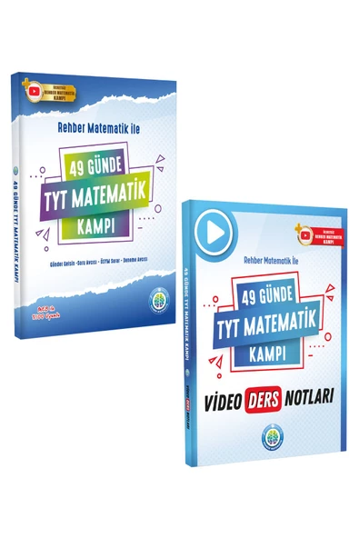 REHBER MATEMATİK YAYINLARI Rehber Matematik 49 Günde Tyt Matematik Soru Kitabı Ve Video Ders Notları Kitabı 2025 Yeni Baskı