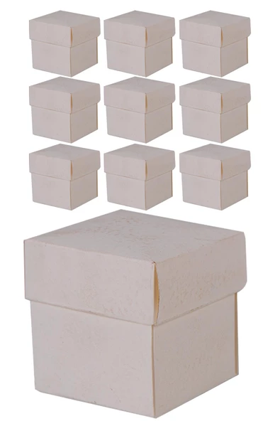 Kına Atölyesi 5x5 Bebek Hediyelik Karton Kutusu 10 Adet - 4