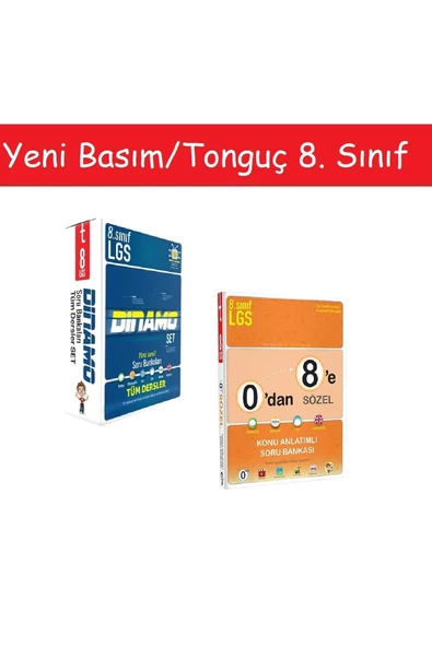 Tonguç Akademi Tonguç 8. Sınıf Lgs Dinamo Soru Bankası Tüm Dersler Seti & 0'dan 8'e Sözel Konu Anlatımlı Soru