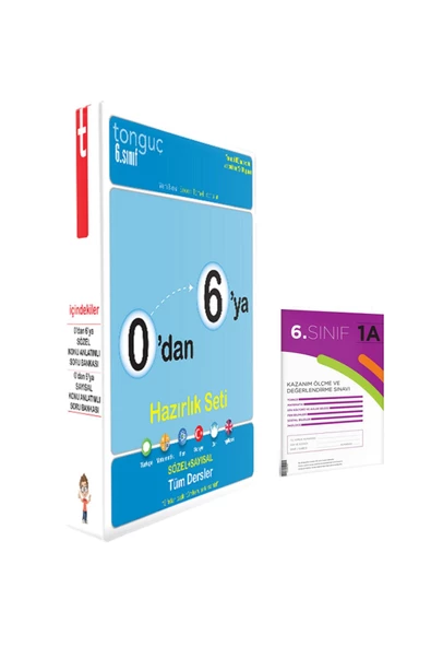 Tonguç Yayınları Tonguç 6. Sınıf 0'dan 6'ya Konu Anlatımlı Sayısal Ve Sözel Soru Bankası Seti (2 Kitap + 1 Deneme)