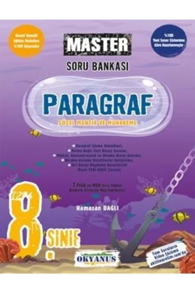 Okyanus Yayınları Okyanus 8.Sınıf Master Paragraf Soru Bankası Yeni