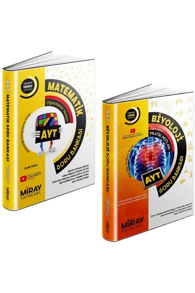 Miray Yayınları Miray 2023 Ayt Matematik + Biyoloji Soru Bankası Seti 2 Kitap 2023