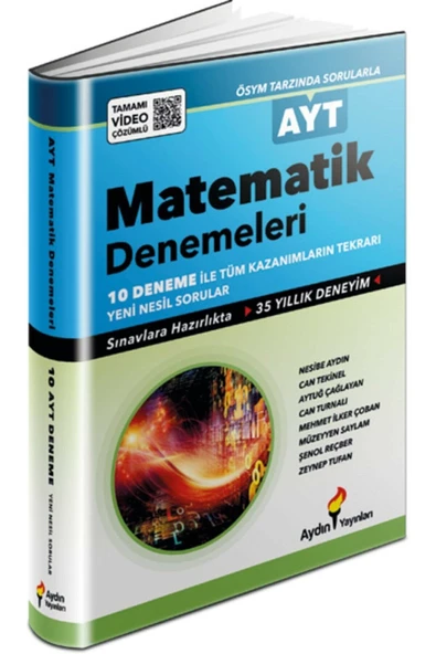 Aydın Yayınları Ayt Matematik 10 Deneme