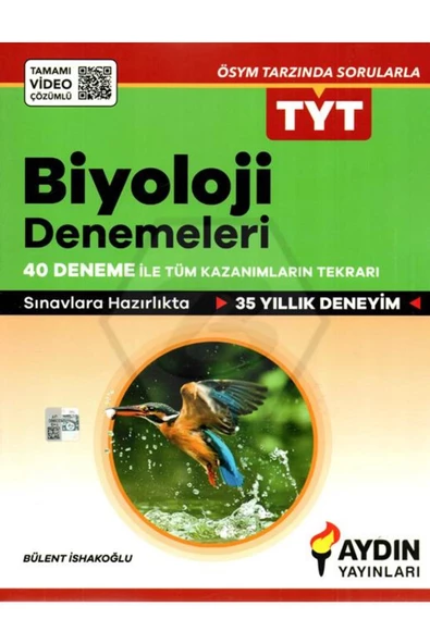 Aydın Yayınları Tyt Biyoloji 40 Deneme