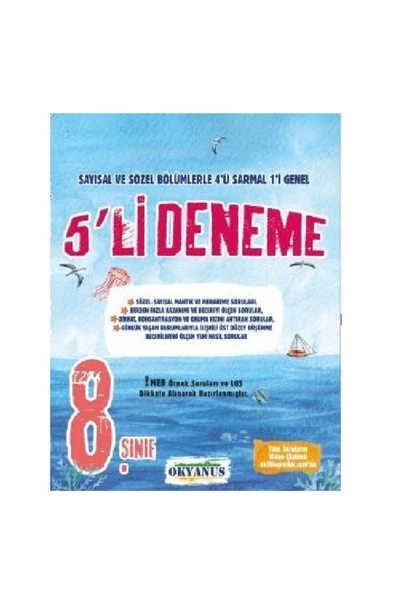 Okyanus Yayınları 8. Sınıf Lgs 5'li Deneme