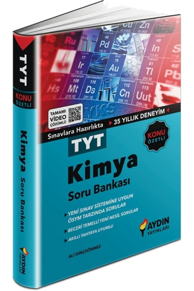 Aydın Yayınları 2022-2023 Aydın Tyt Kimya Konu Özetli Soru Bankası 9786050694581