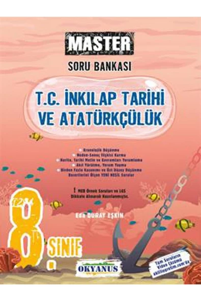 Okyanus Yayınları Okyanus Yay 8. Sınıf Master T. C. Inkılap Tarihi Ve Atatürkçülük Soru Bankası