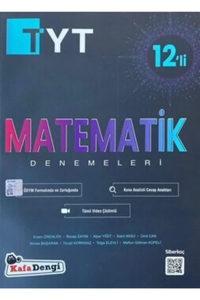 Kafa Dengi Yayınları tyt Matematik 12 Li Branş Denemesi