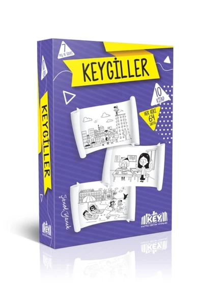 Key Kaliteli Eğitim Yayınları Keygiller Hikaye Kitaplığım Okuma Seti (10 Kitap) (+7 Yaş Ve Üzeri) Macera Dolu Birbirinden Keyifli