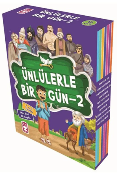 Timaş Yayınları Ünlülerle Bir Gün 2 Seti - 10 Kitap Takım Timaş Çocuk kitap