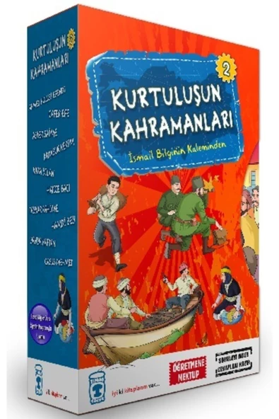 Timaş Çocuk Kurtuluşun Kahramanları Seti 2 (10 Kitap Takım)-cevşen-i Kebir Hediyeli