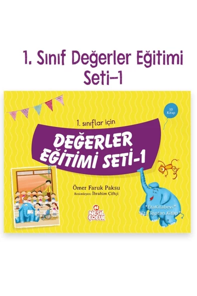 Nesil Yayınları 1. Sınıflar Için Değerler Eğitimi Seti (10 Kitap)