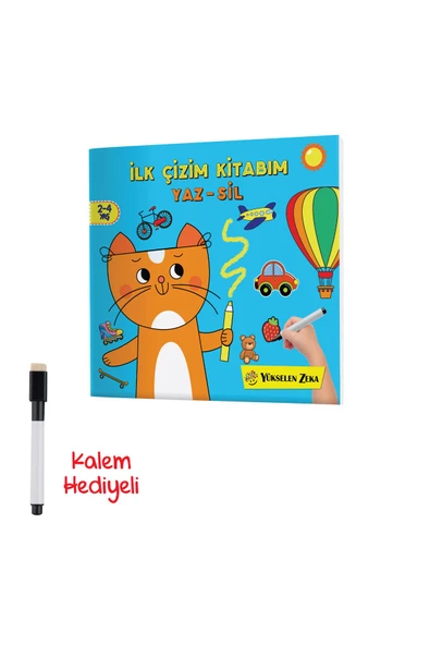 Yükselen Zeka Yayınları Mucit Karınca Yaz Sil Serisi Ilk Çizim Kitabım
