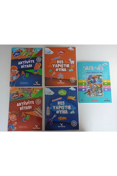 yeti kitap 4-6 Yaş Okul Öncesi Beceri Geliştirme Seti (5 Kitap)