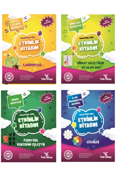 yeti kitap 4-5 Yaş Dikkat Geliştirici Set