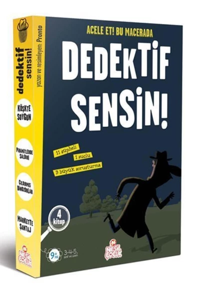 Nesil Yayınları Dedektif Sensin -1 (4 Kitap) /nesil Çocuk