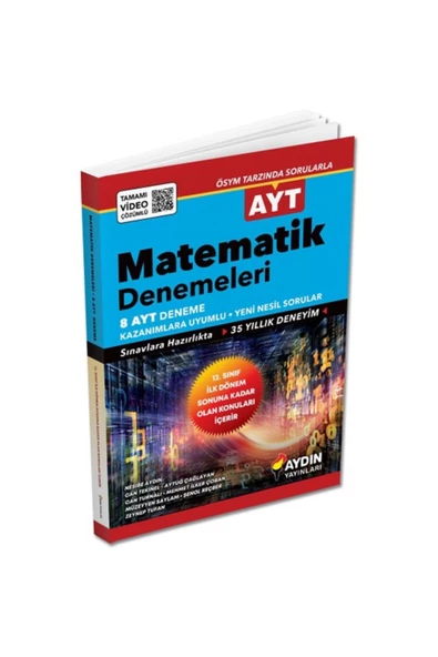 Aydın Yayınları Aydın 2023 Ayt 1.dönem 8'li Matematik Denemeleri