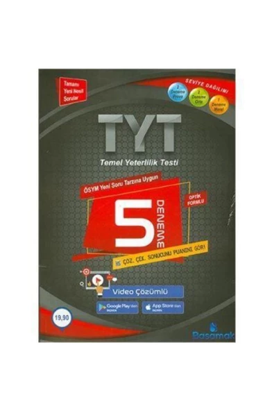 Basamak Yayınları Basamak Tyt (5 DENEME SINAVI)