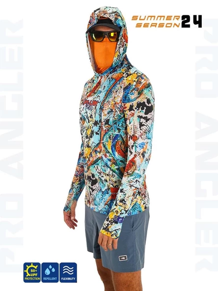 Fujin Pro Angler S24 Buff & Hoodie Makai Orange