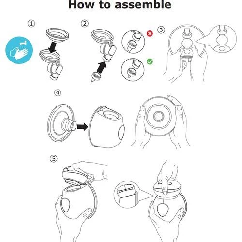 Bebebao P1 240 ML Elektrikli Süt Sağma Göğüs Pompası 2 ADET - 2