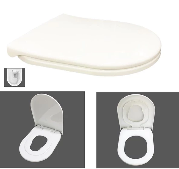 NKP TWİN Universal Çocuk Adaptörlü Klozet Kapağı ,Çocuk Yetişkin Klozet Kapağı - 4