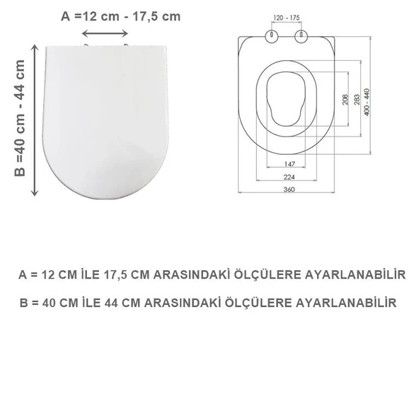 NKP TWİN Universal Çocuk Adaptörlü Klozet Kapağı ,Çocuk Yetişkin Klozet Kapağı - 8