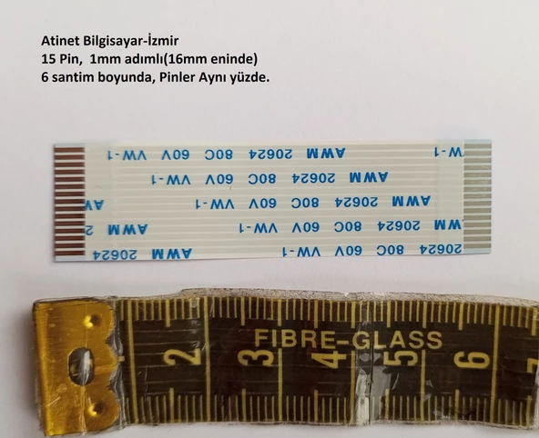 HP Compaq Presario CQ61 Ses kartı Flex Kablosu 15-1-6A - Resim 3