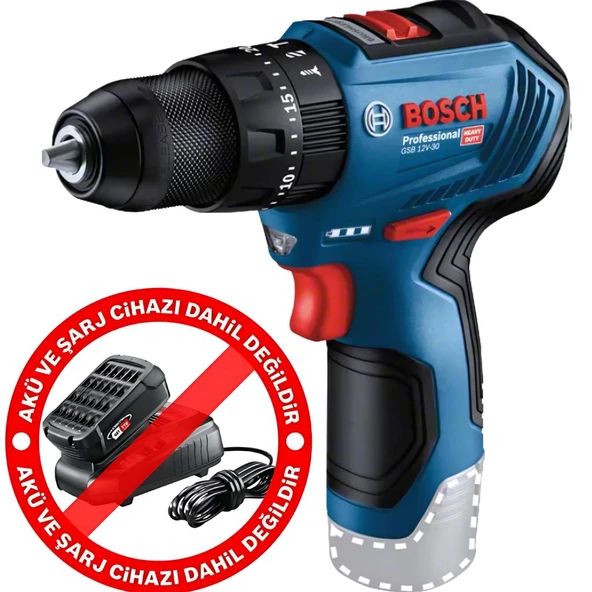 Bosch Gsb 12V-30 Akülü Darbeli Vidalama Solo