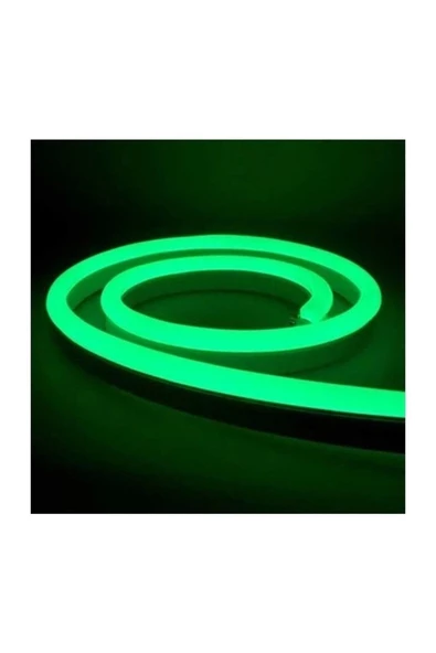 Ct-4555 12v Yeşil Neon Hortum Esnek Led Flexible 5 Metre