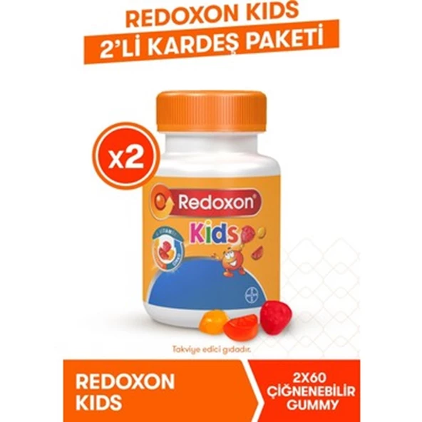 Redoxon Kids 60 Çiğnenebilir Gummy 2'Li Paket