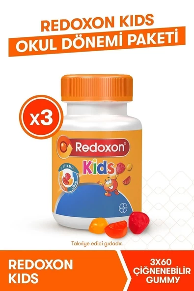 Redoxon Kids 60 Çiğnenebilir Gummy 3'lü Paket