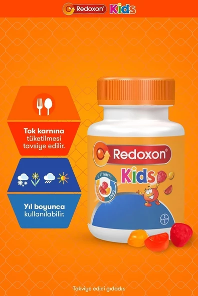 Redoxon Kids 60 Çiğnenebilir Gummy 3'lü Paket - 5