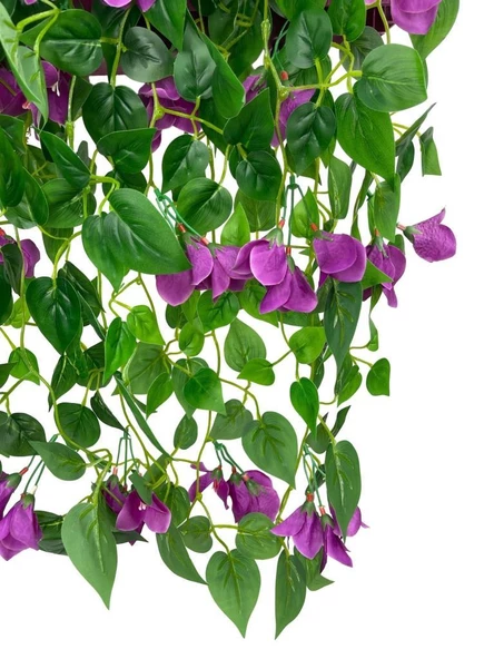 Nettenevime Yapay Çiçek Mor Begonvil li Mor Çit Balkon Saksısı 55*35cm 70cm Sarkar - Resim 7