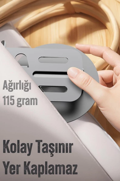 Yüksek Kalite Metal Katlanabilir 360 Dönen Ayarlı Telefon Tutucu Masaüstü Telefon Tablet Standı S013 - 4