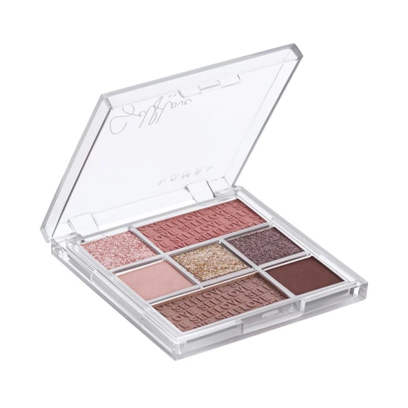 Lamel SELFLOVE Eyeshadow Göz Farı Paleti Mat,Parlak ve Sedefli Tonlar No 402 - 4