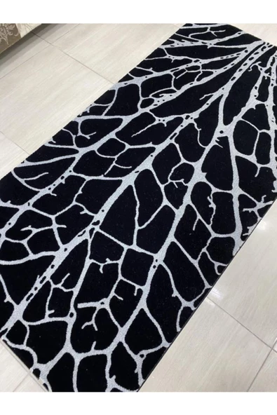 Simin 11145 B 100x200 cm Siyah Gri 2 mt Yolluk - Resim 3
