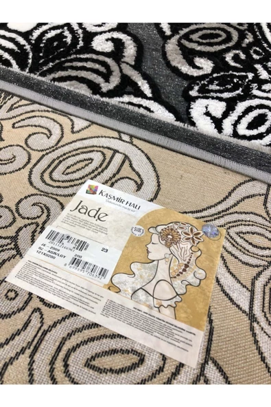 Gri Siyah Jade Halı 121x200 Je Z009-02 - Resim 6
