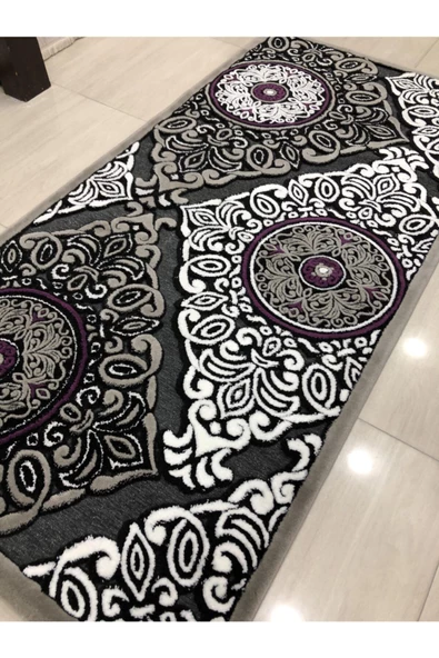 Jade 97x200 Z009-02 Gri Mor Yolluk 2 Metre ! - 3