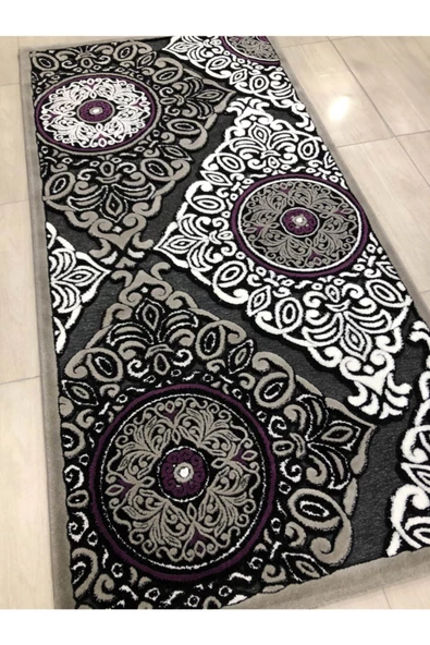 Jade 97x200 Z009-02 Gri Mor Yolluk 2 Metre ! - 2