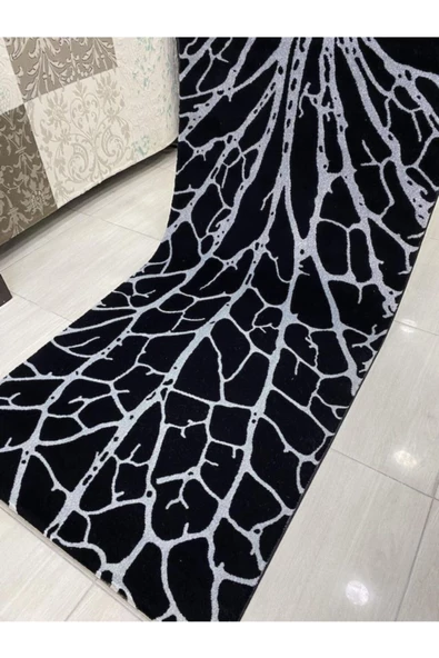 Simin 11145 B 100x200 cm Siyah Gri 2 mt Yolluk - Resim 8