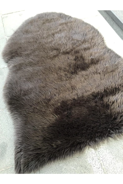 Post Halı Koyu Kahve Peluş 80x108 Yüksek Kaliteli Peluş Post ! - Resim 2