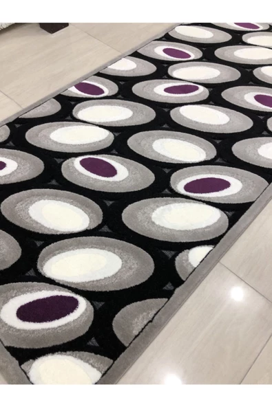 Jade 97x200 Je-004-02 Gri Siyah Mor Yolluk 2 Metre ! - 3