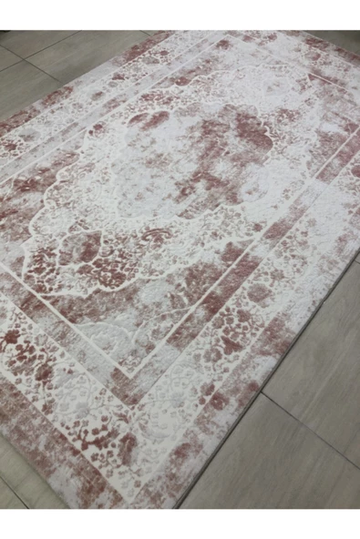 Halı Divina 150x233 Dı-012 Pudra Pembe Beyaz 4 M2 Halı ! - Resim 5