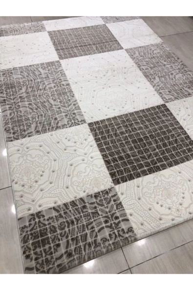 Troya Vizon Krem Halı 0731 A 165x230  4 M2 - 3
