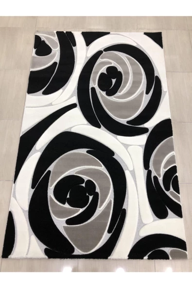 Jade Je 0018-03 Siyah Beyaz Halı ürün görseli