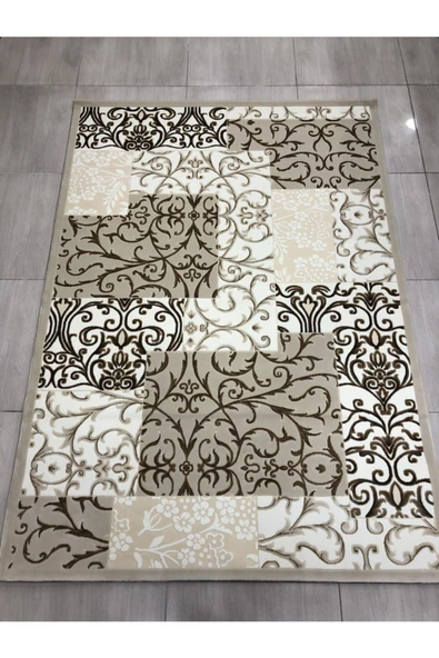 Elit 0129 A Bej 165x230 Krem Kahve 4 M2 Halı ! ürün görseli