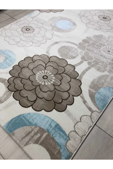 Alina 0720 B 165x230 Turkuaz Vizon 4 M2 Halı ! - Resim 5